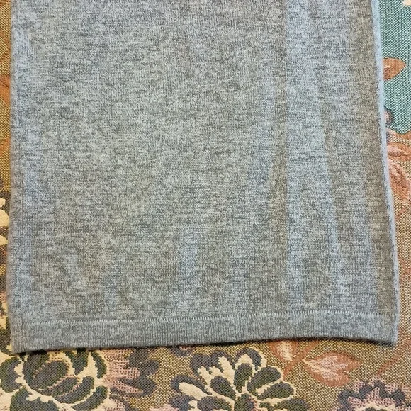 White + Warren Heather Gray Cashmere Knit Pants Sz L - Picture 6 of 12